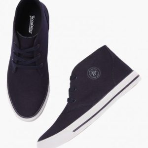 Navy Blue Solid Mid