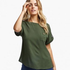 Olive Green Solid Top